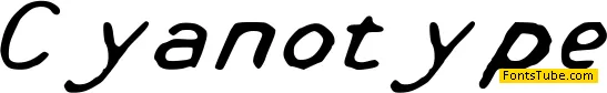 Cyanotype Font