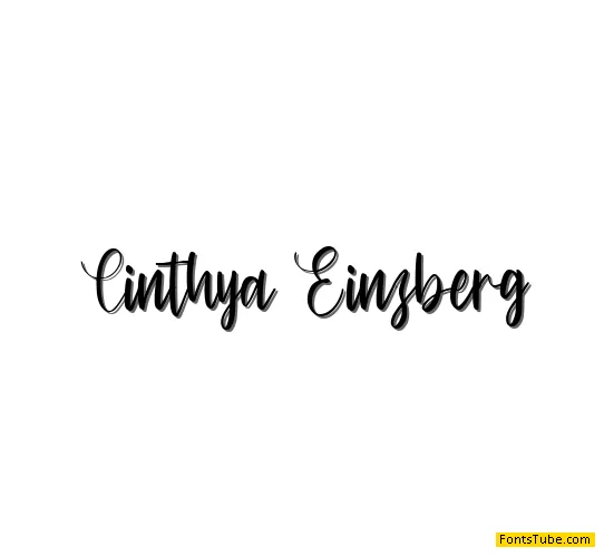 Cinthya Einzberg Font