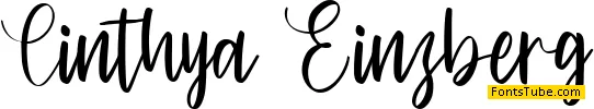 Cinthya Einzberg Font