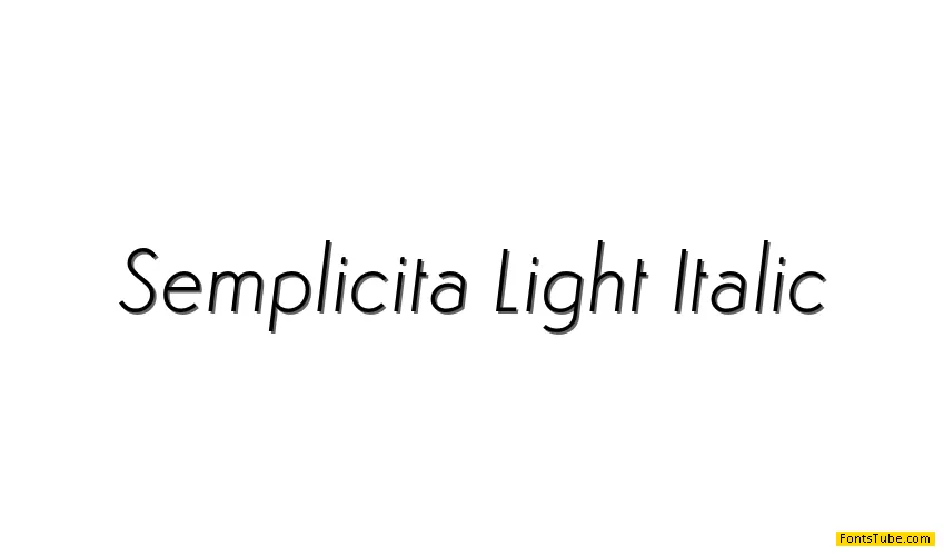 SemplicitÃ  Font Family
