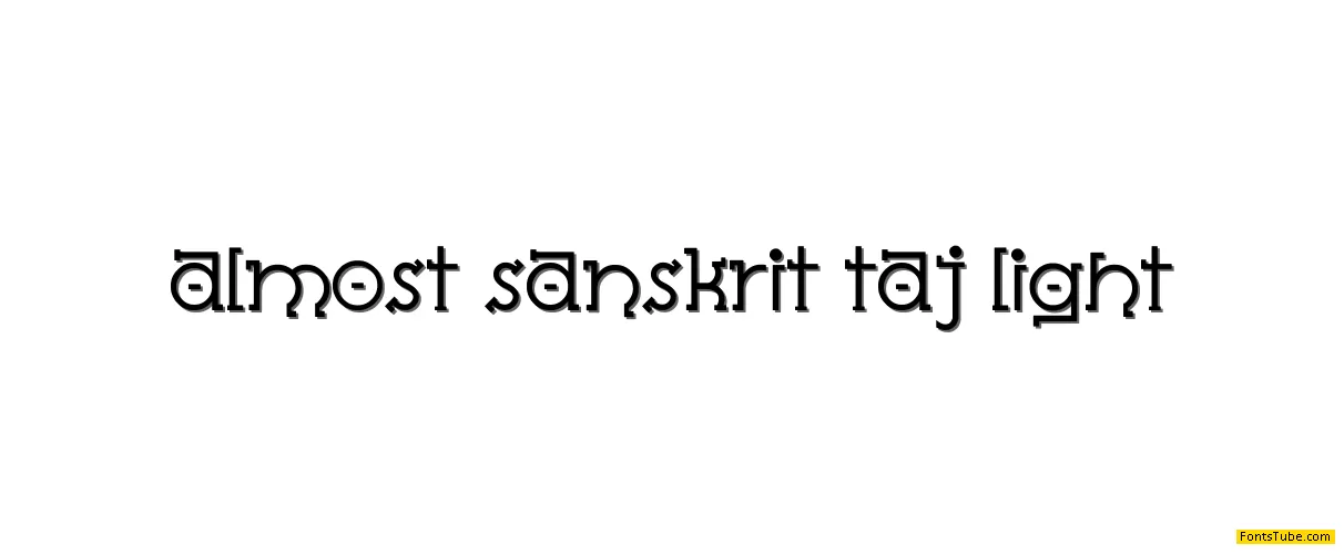 Almost Sanskrit Font Family