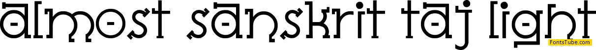 Almost Sanskrit Font Family