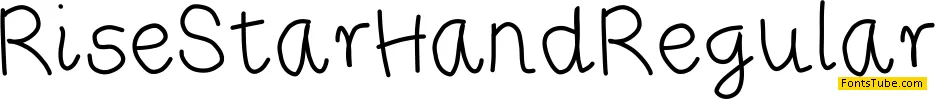 RiseStarHand Font Family