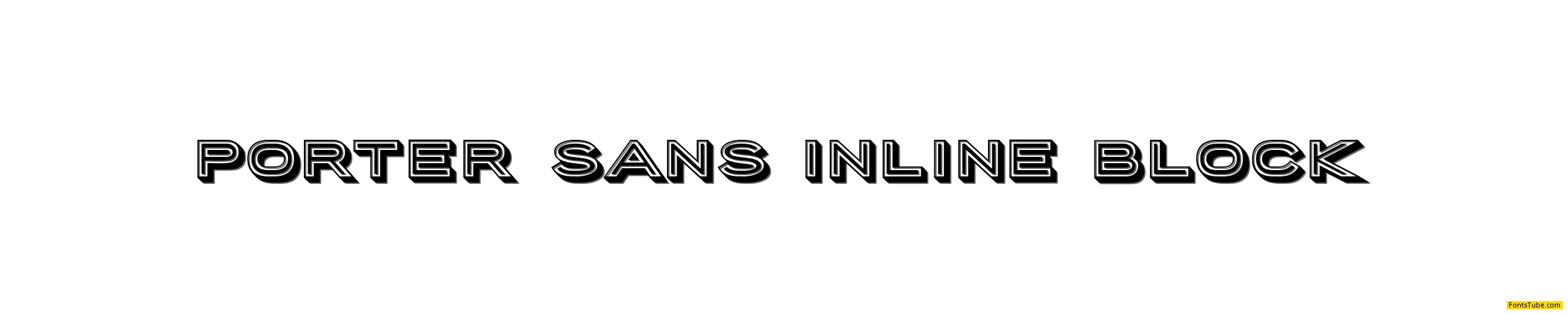 Porter Sans Block Font