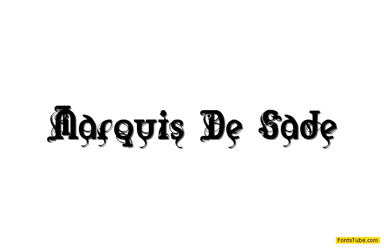 Marquis De Sade Font