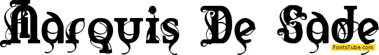 Marquis De Sade Font