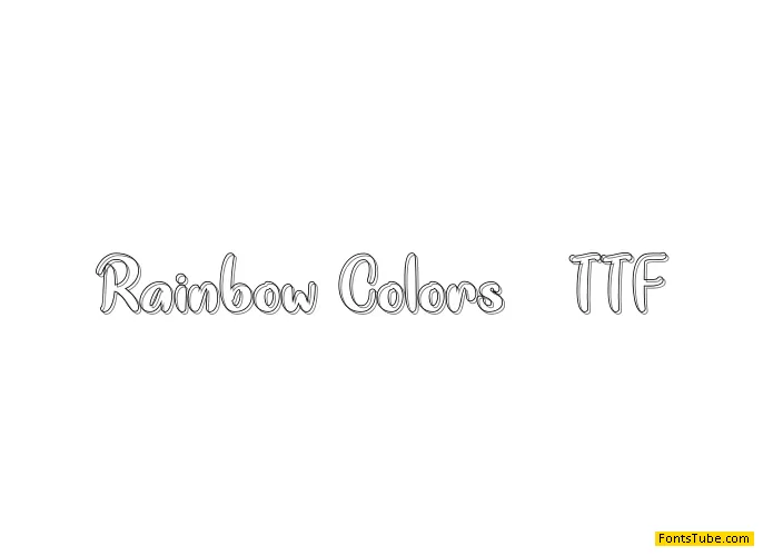 Rainbow Colors Font