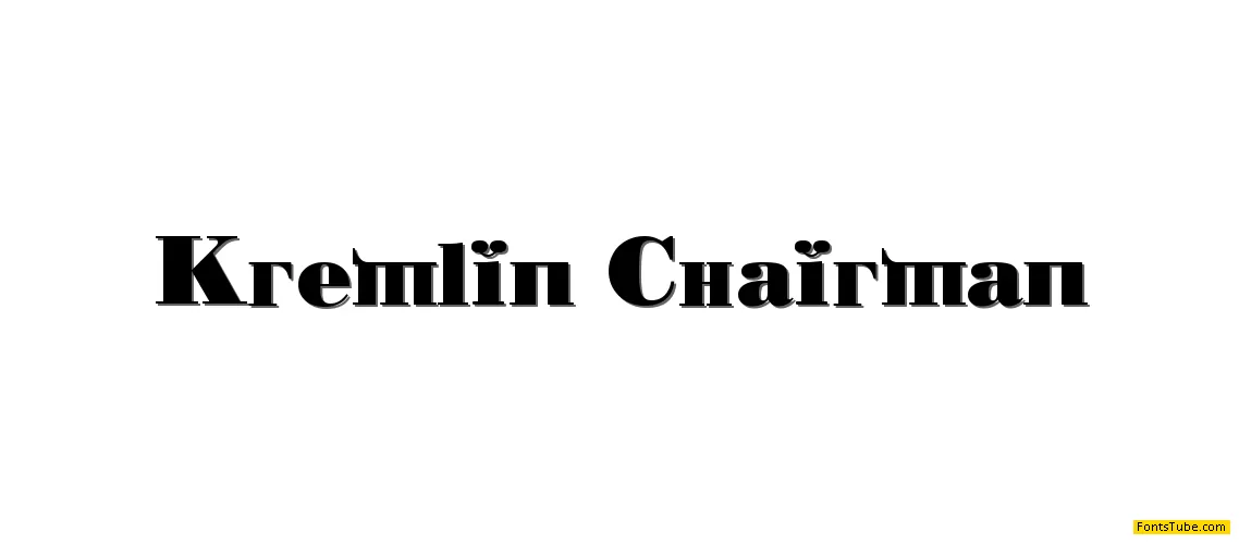 Kremlin Chairman Font