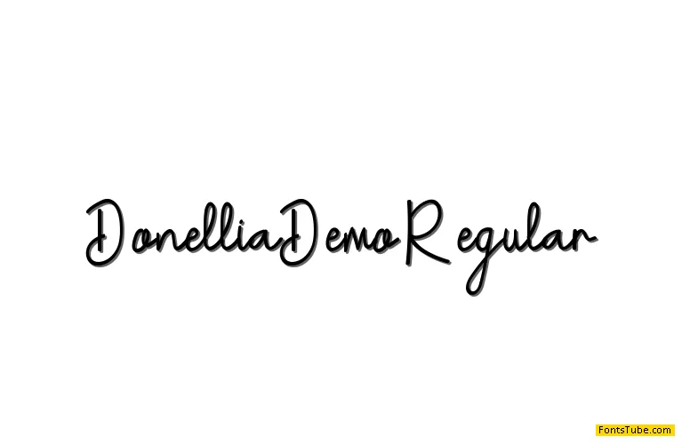 Donellia Demo Font