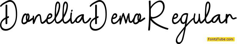 Donellia Demo Font