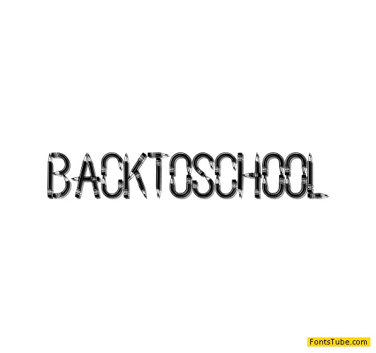 Back To School Font