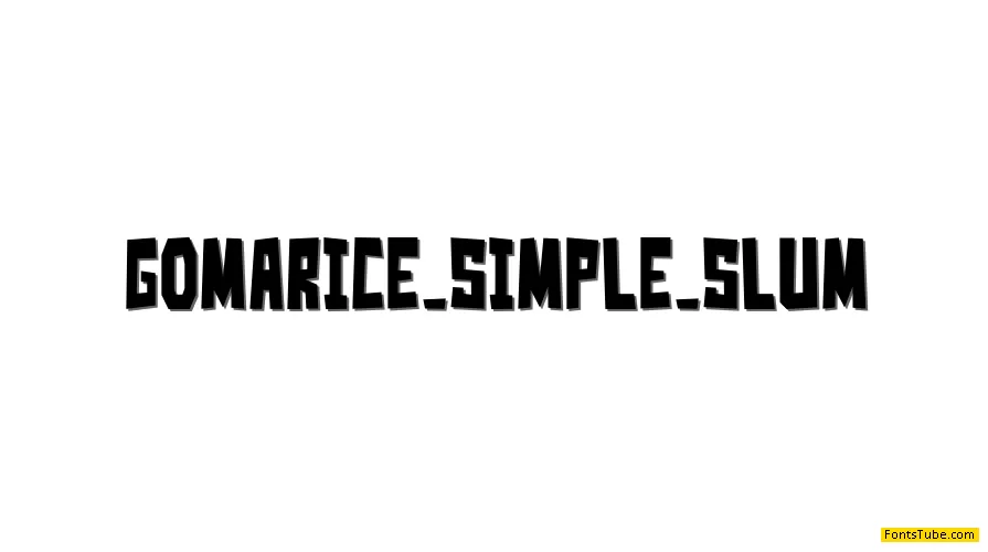 Simple Slum__G Font