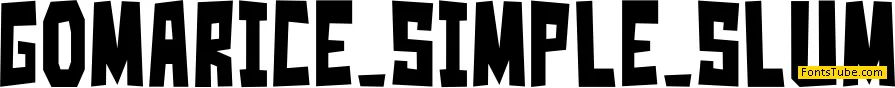 Simple Slum__G Font