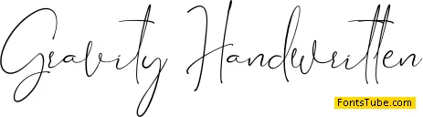 Gravity Handwritten Font