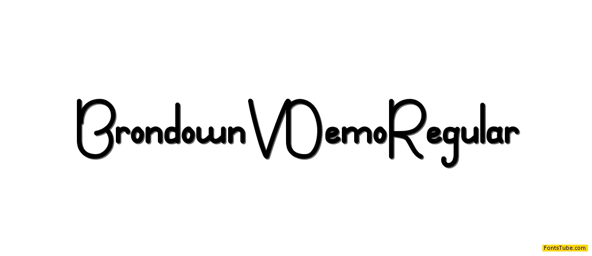 Brondown V Demo Font