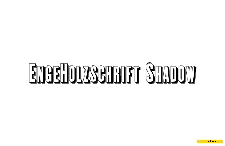 Enge Holzschrift Font Family