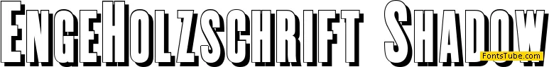 Enge Holzschrift Font Family