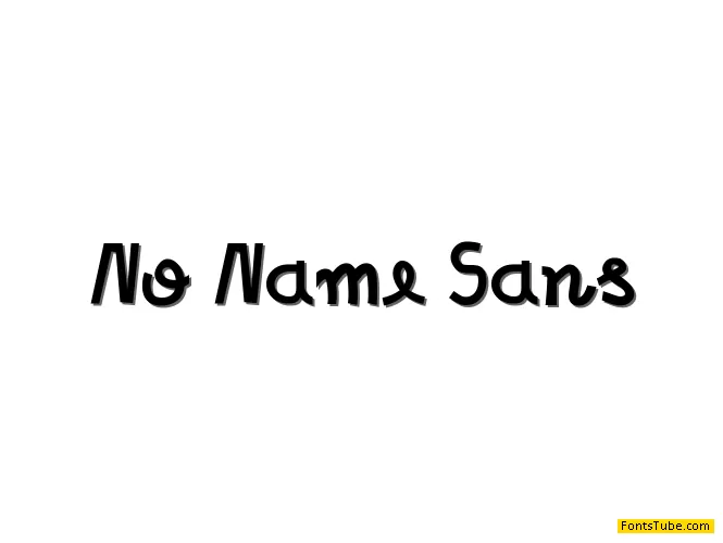 No Name Sans Font