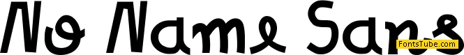No Name Sans Font