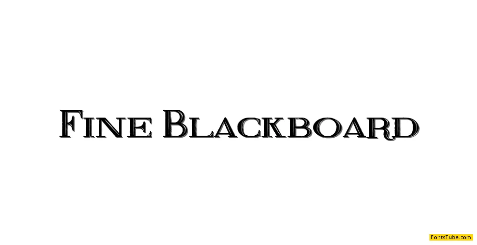 Fine Blackboard Font