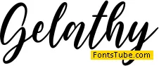 Gelathy Font