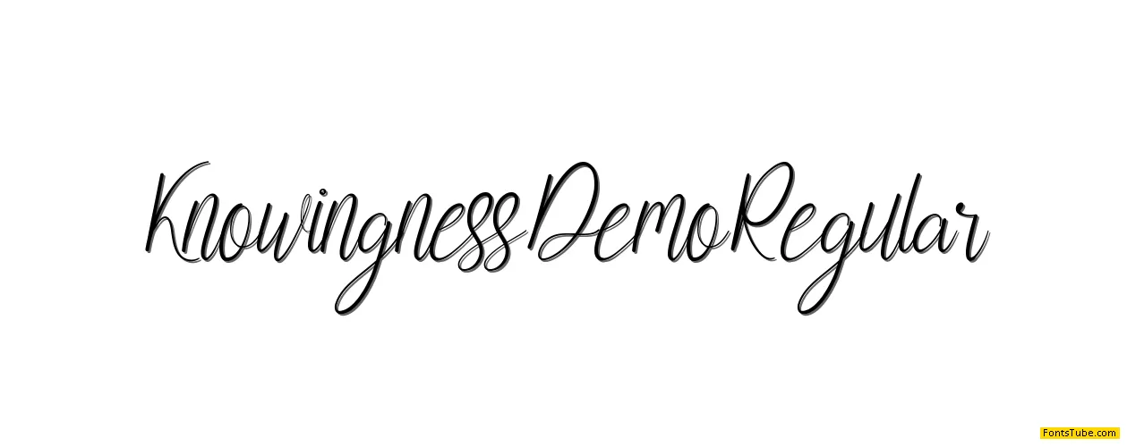 Knowingness Demo Font