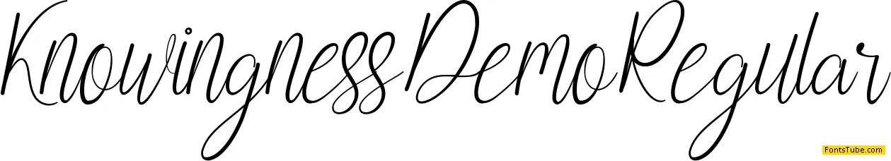 Knowingness Demo Font