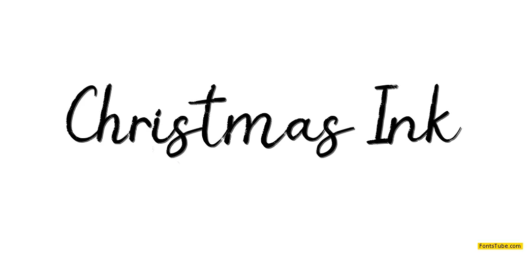 Christmas Ink Font