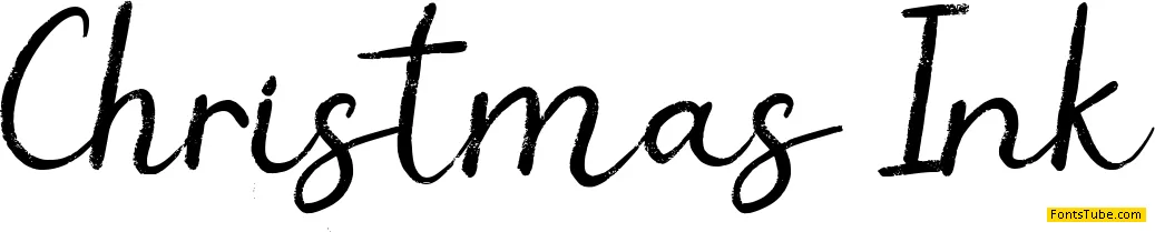 Christmas Ink Font