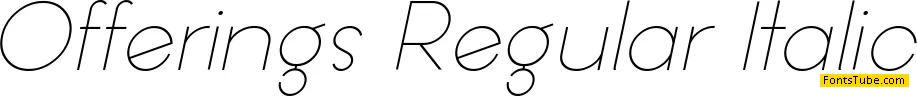 Offerings Font Family
