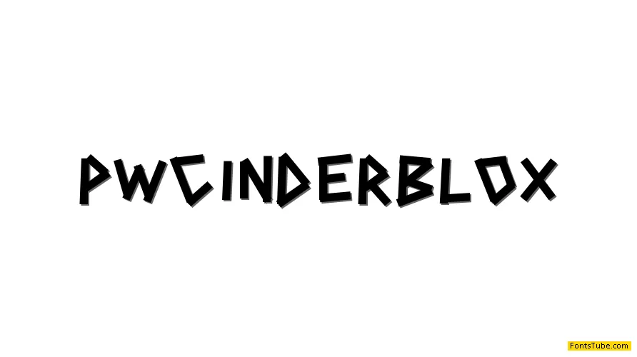 PWCINDERBLOX Font