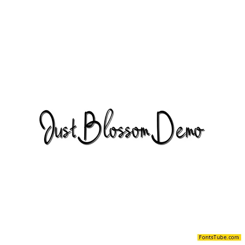 Just Blossom Font