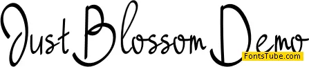 Just Blossom Font