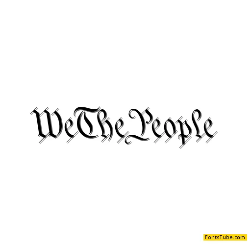 We The People Font