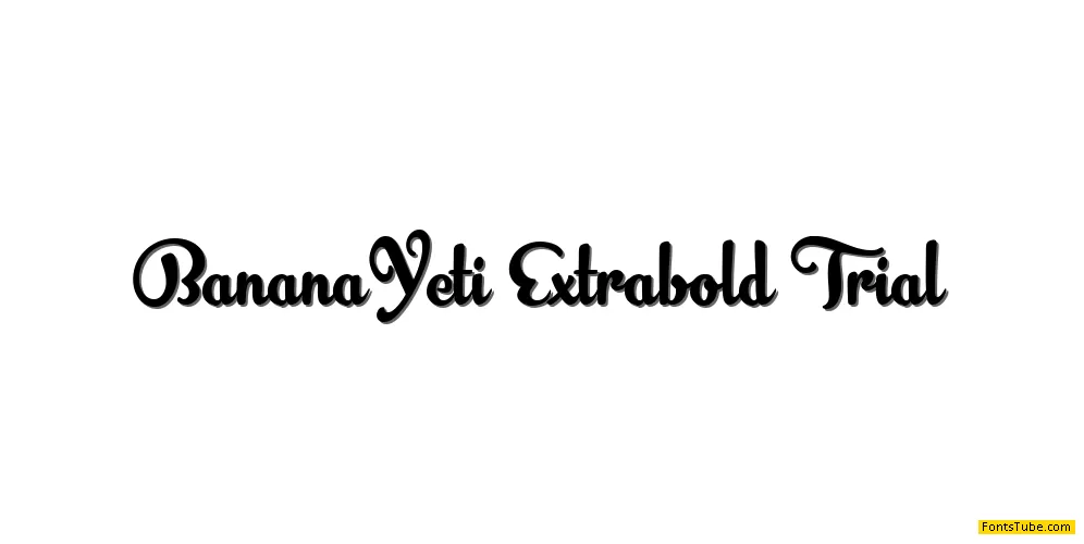 Banana Yeti Font