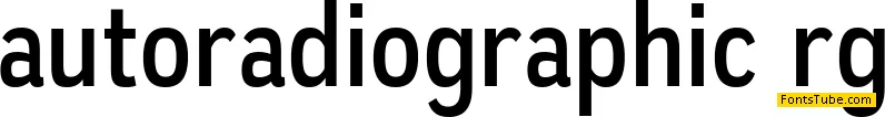 Autoradiographic Font Family