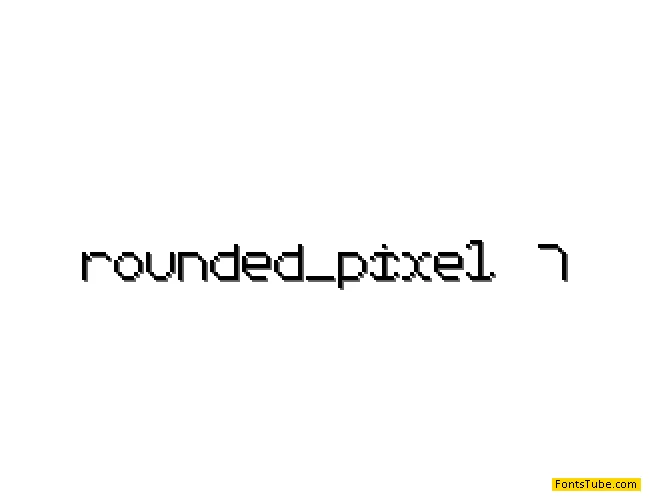 Rounded Pixel-7 Font