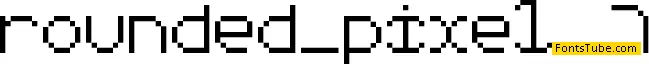 Rounded Pixel-7 Font