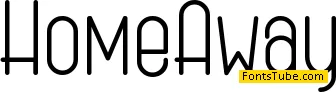 Home Away Font