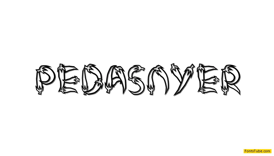 PEDASNYER Font