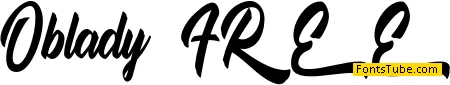Oblady FREE Font