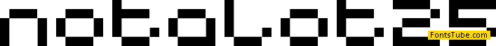 Notalot25 Font