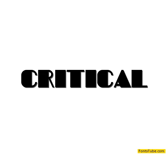 Critical Font