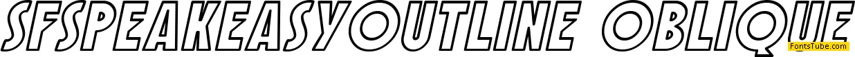 SF Speakeasy Font Family