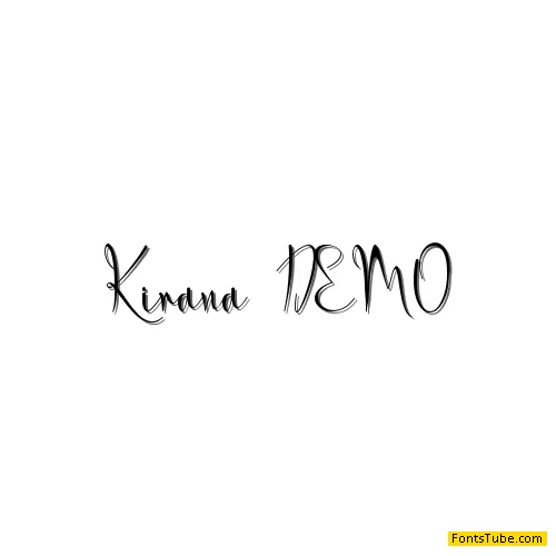 Kirana- PERSONAL USE Font