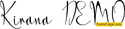 Kirana- PERSONAL USE Font