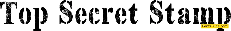 Top Secret Stamp Font