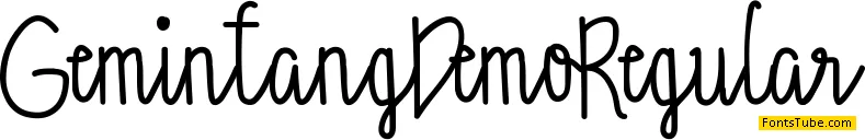 Gemintang Demo Font