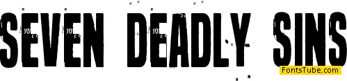 Seven deadly sins Font