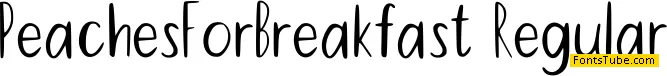 Peaches For Breakfast Font